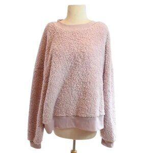 Secret Treasures Pink Sherpa Teddy Top Plus Size 2X